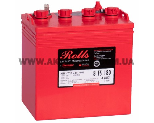 Акумуляторна батарея Rolls 8 FS-GC-HC (T-875/T-890), 8В, 182Ач (С20)